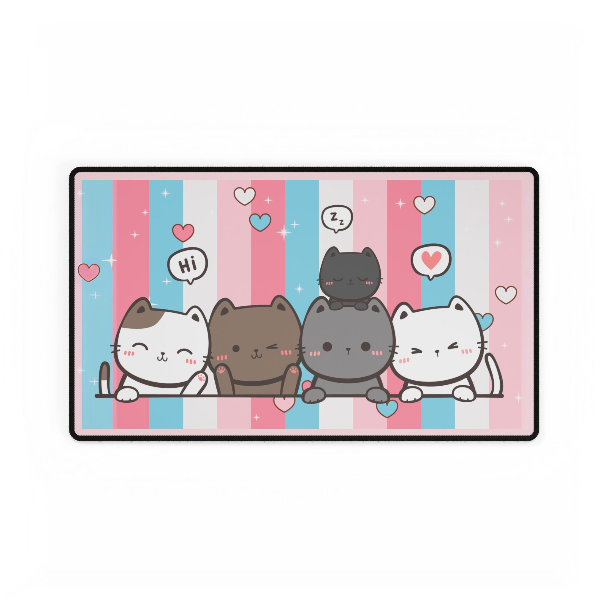 Desk Mats - Sweetheart Kitties Design