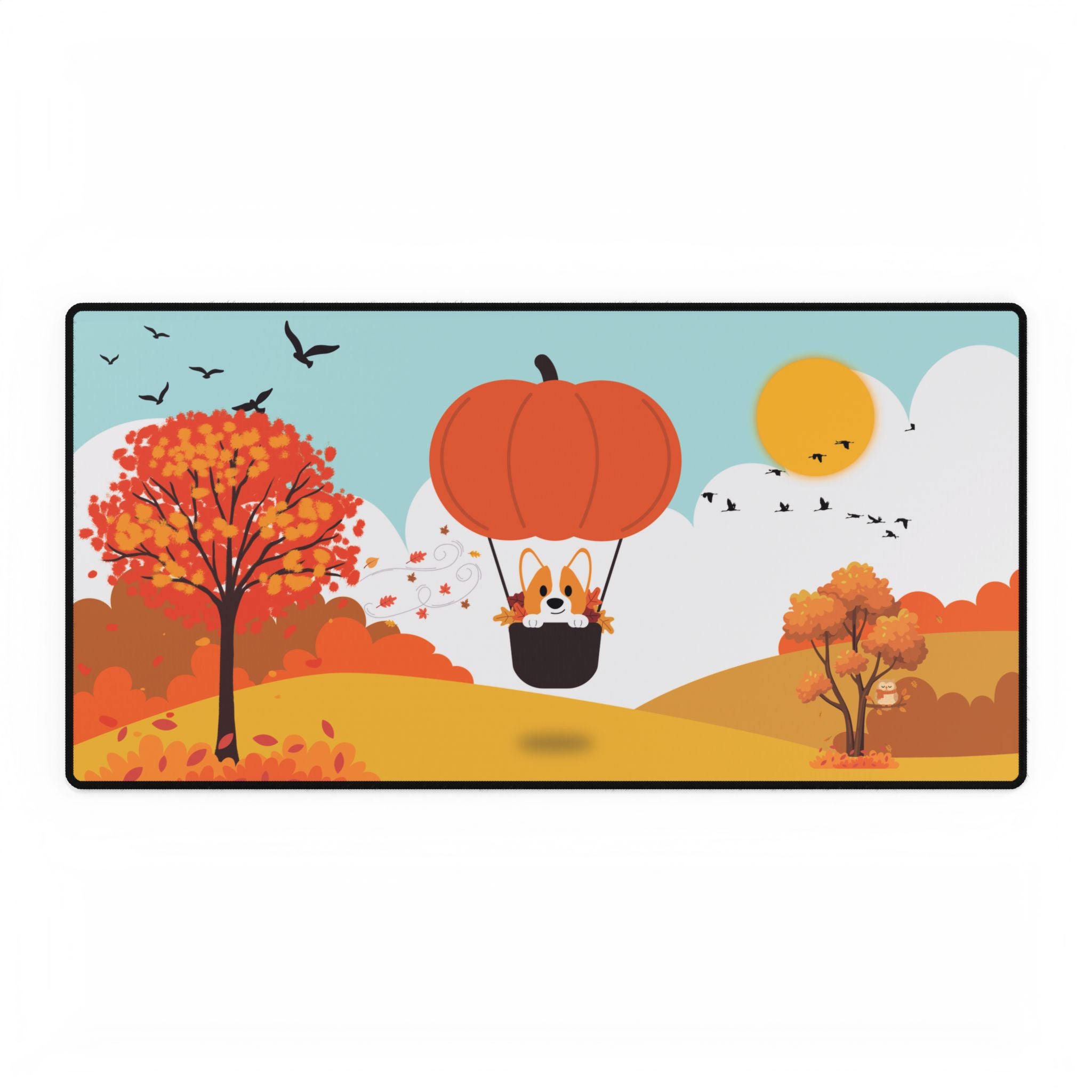 Desk Mat - Pumpkin Balloon Ride