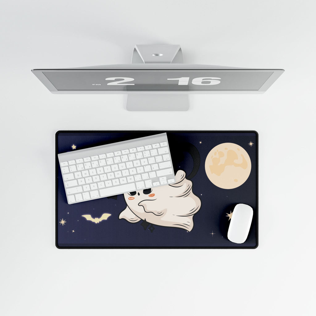 Ghost Cat Desk Mat