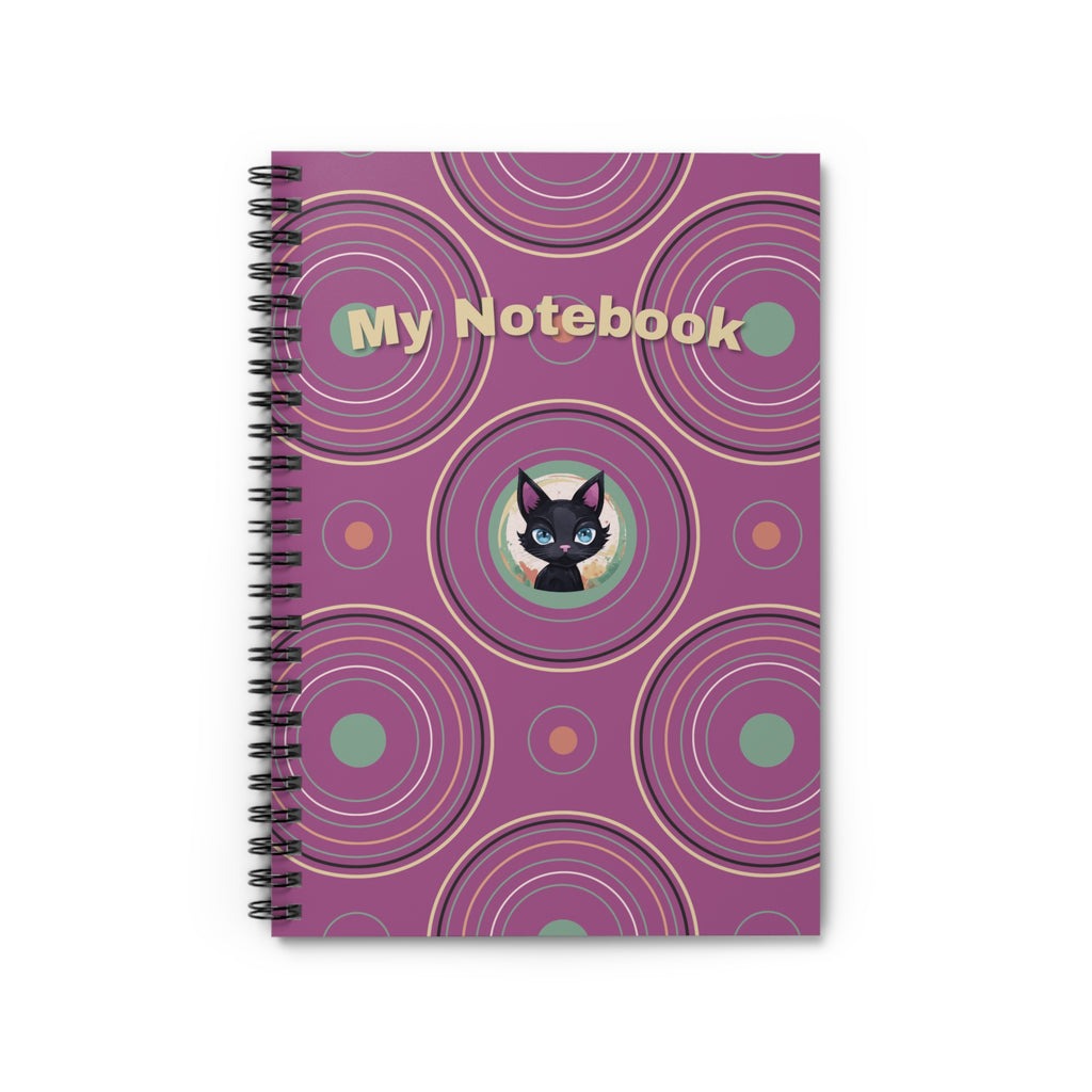 Ruled Line Spiral Notebook - For My Thoughts, Journal, Diary, Note-taking, Writing, Gift