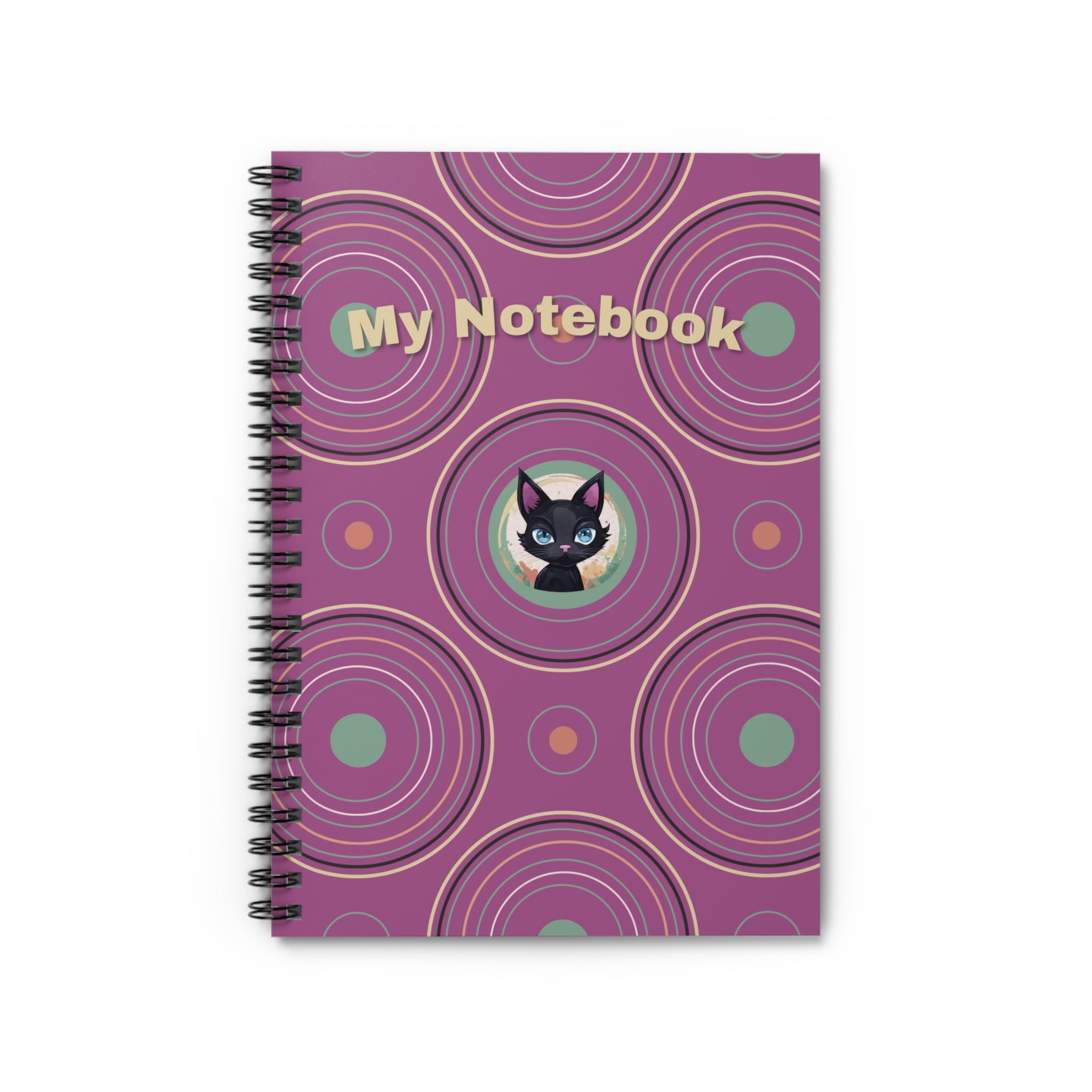 Ruled Line Spiral Notebook - For My Thoughts, Journal, Diary, Note-taking, Writing, Gift