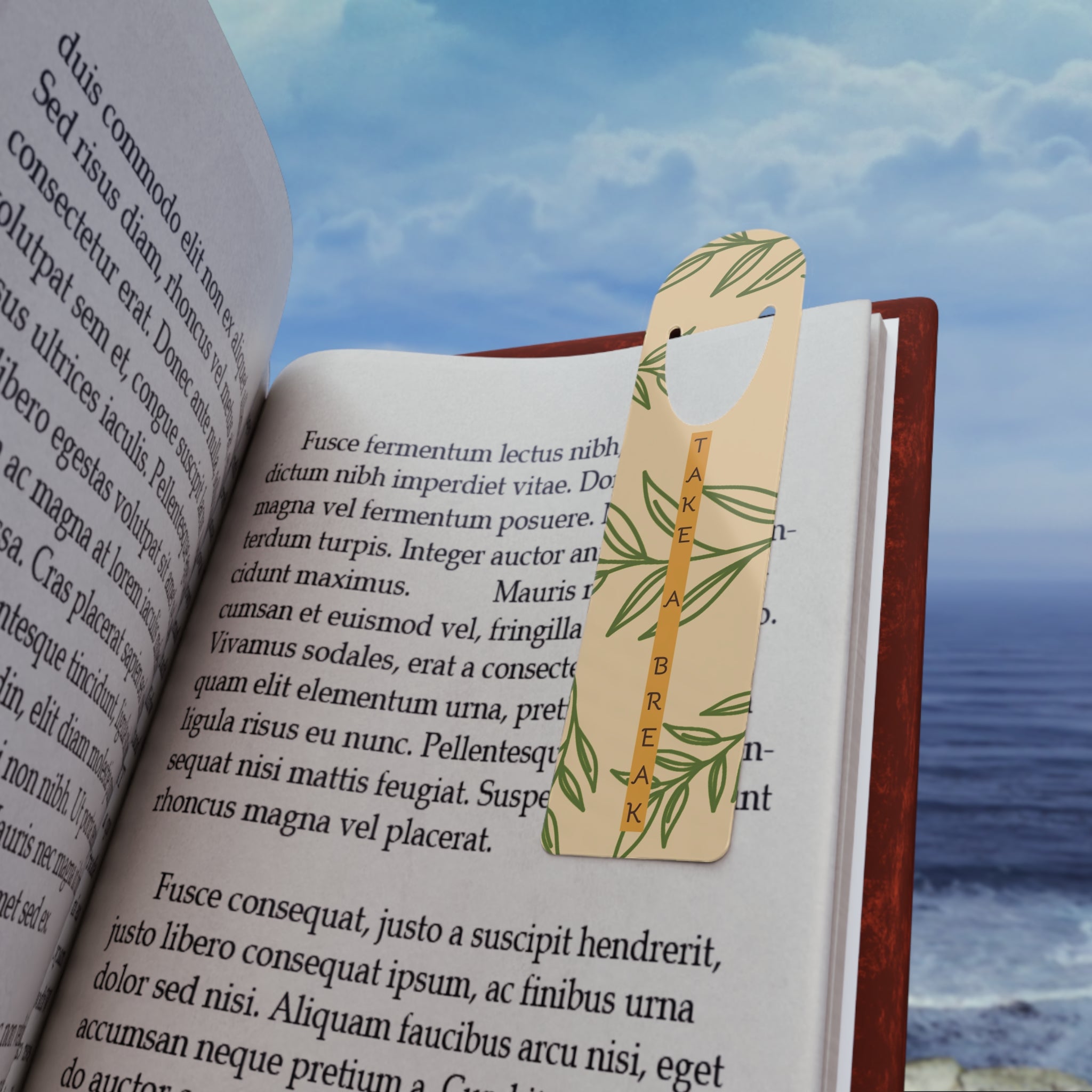 Bookmark, Relaxing Reading Break, Book Lover Gift