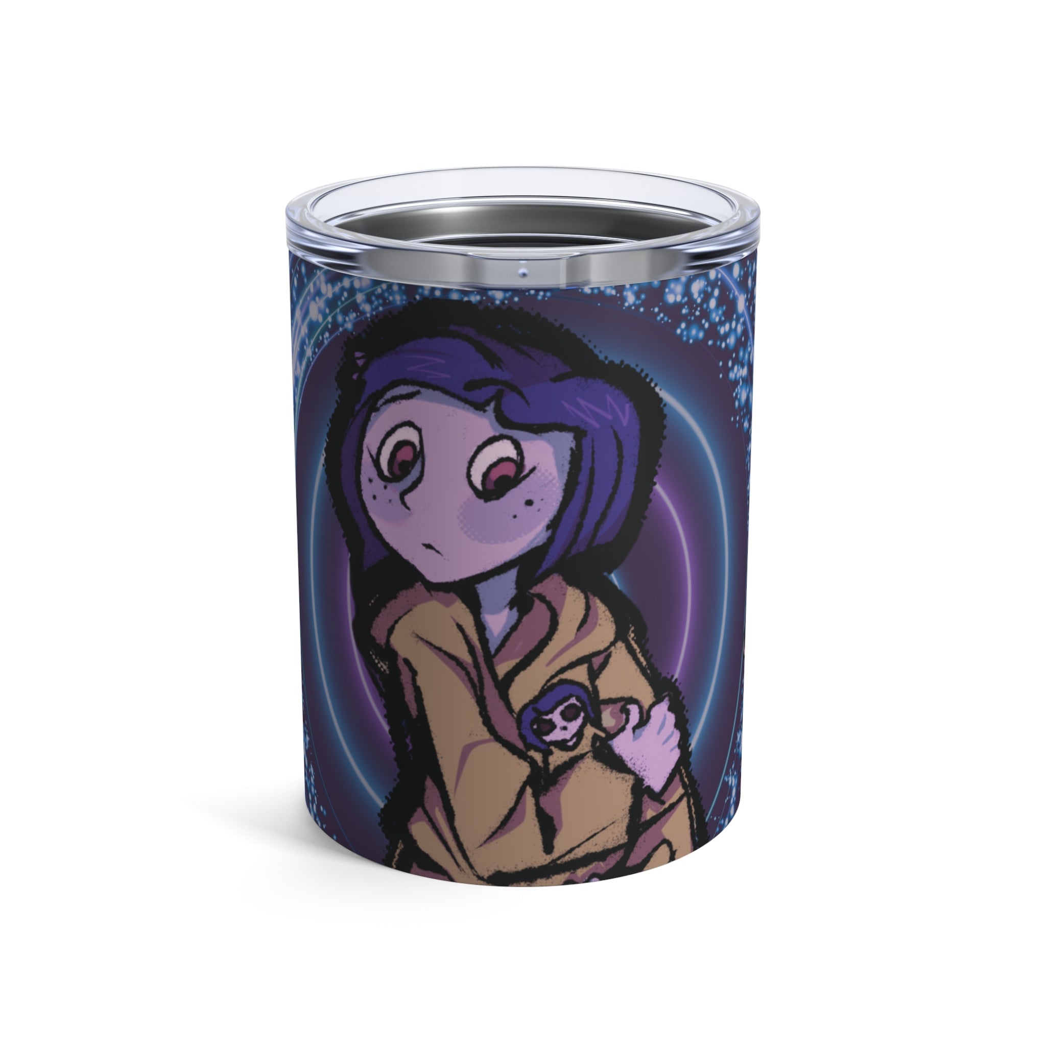 Tumbler 10oz Coraline-Inspired Mug - Unique Drinkware for Fans of the Spooky and Eccentric