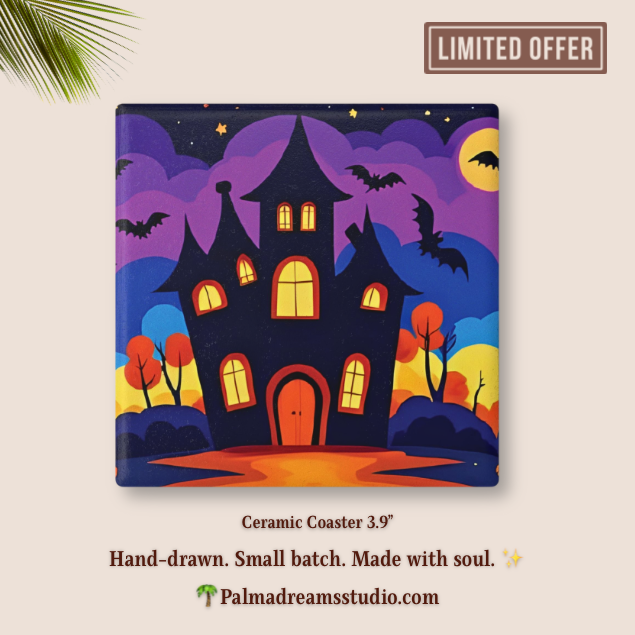 Halloween Ceramic Coaster