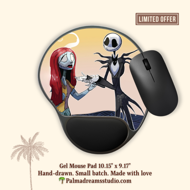 Mouse Pad - Jack and Sally, The Nightmare Before Christmas Design
