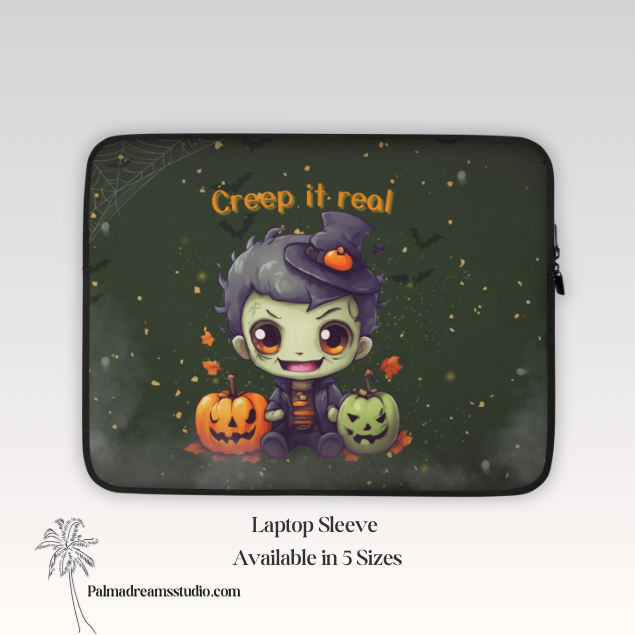 Creep It Real – Cute Halloween Laptop Sleeve