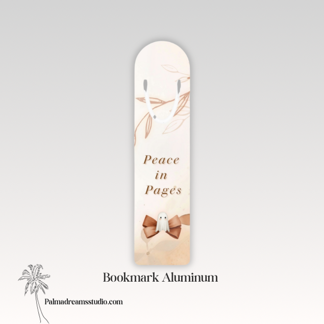 Bookmark, Peace in pages, autumn ghost.