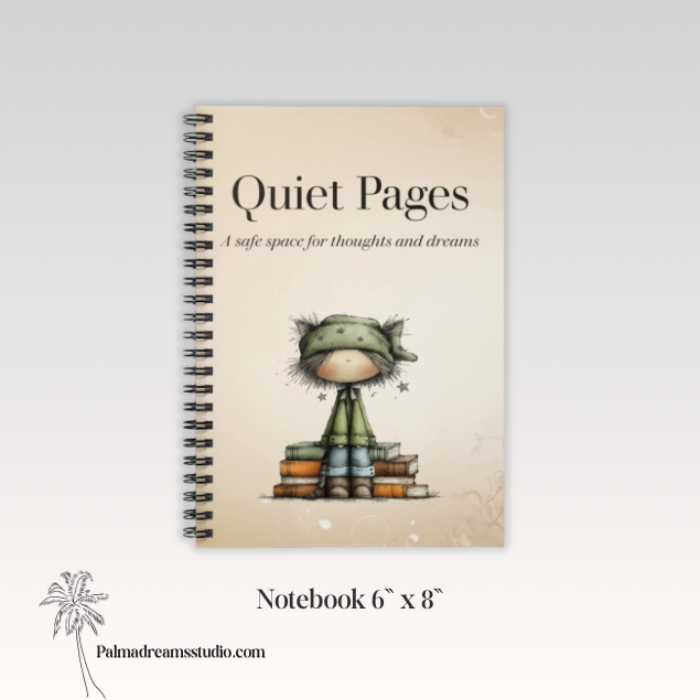 Quiet Pages Spiral Notebook - Ruled Line