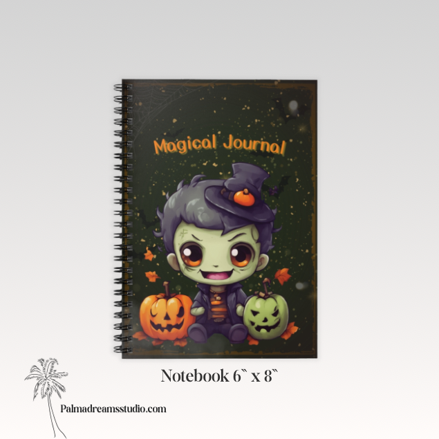 Zombie Magical Journal Spiral Notebook