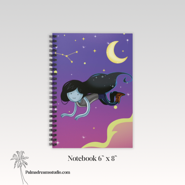 Electric Twilight Spiral Notebook | Celestial Journal for Writers, Dreamers & Students