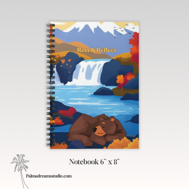 Spiral Notebook - Rest & Reflect Ruled Line Journal