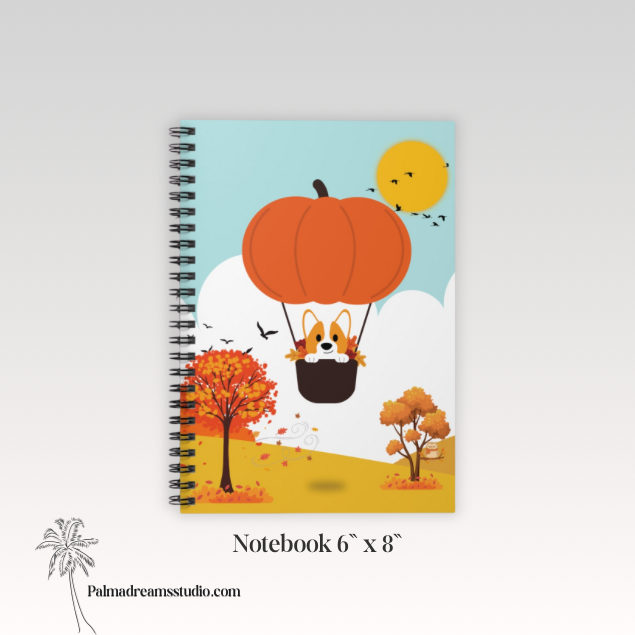 Spiral Notebook - Pumpkin Balloon Ride