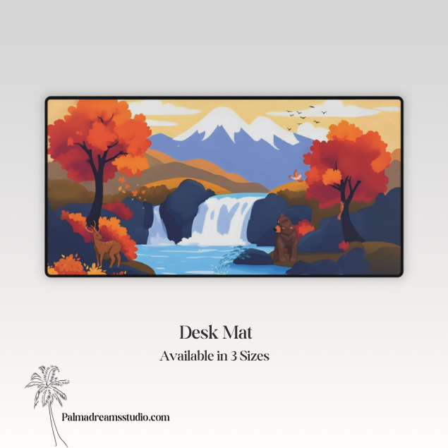 Desk Mats - Peaceful Autumn Forest