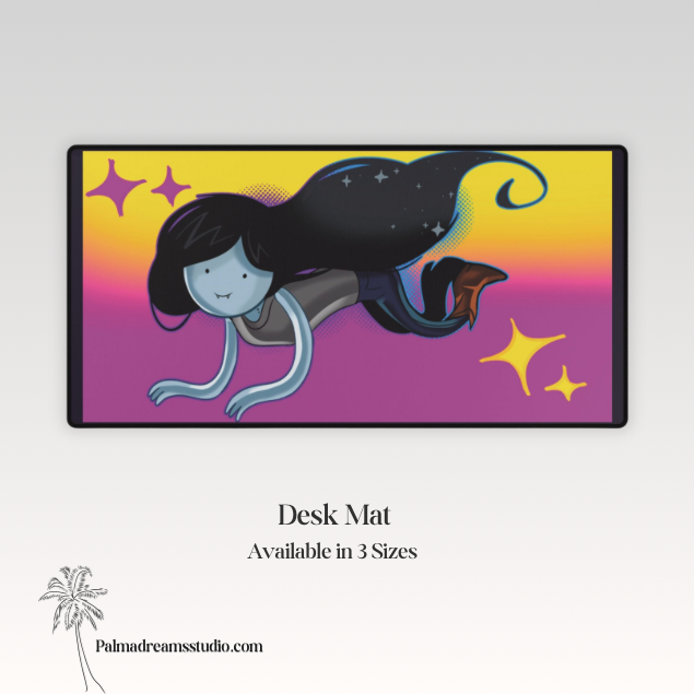 Desk Mats, Marceline the Vampire Queen Midnight Groove