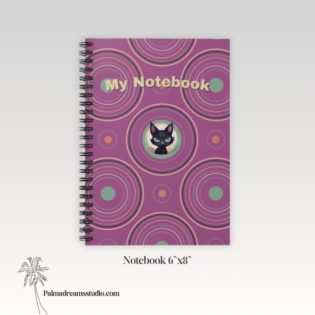 Ruled Line Spiral Notebook - For My Thoughts, Journal, Diary, Note-taking, Writing, Gift