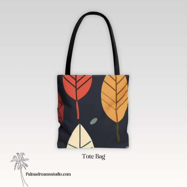 Fall Tote Bag - Autumn Vibes, Harvest Festival, Thanksgiving, Pumpkin Season, Farmers Market Grocery Bag, Reusable Eco-Friendly Tote