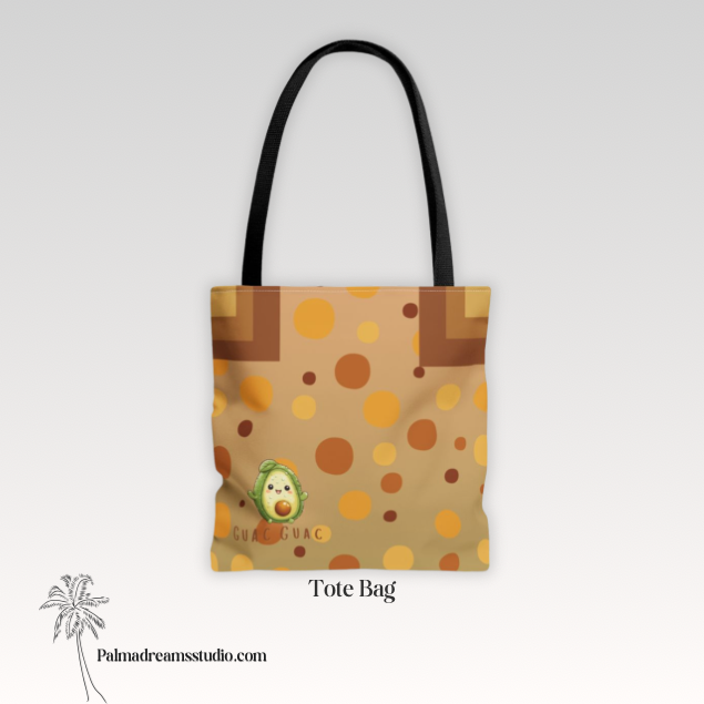 Guac guac Tote Bag - Fun Avocado Design, Grocery Bag, Beach Tote, Reusable Shopping Bag, Eco-Friendly Gift, Farmers Market Tote