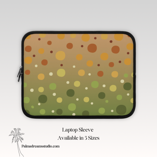 Laptop Sleeve, Avo Love Design - Protective Case, Tech Accessories, Vegan Gift, Avocado Theme, Green Laptop Cover