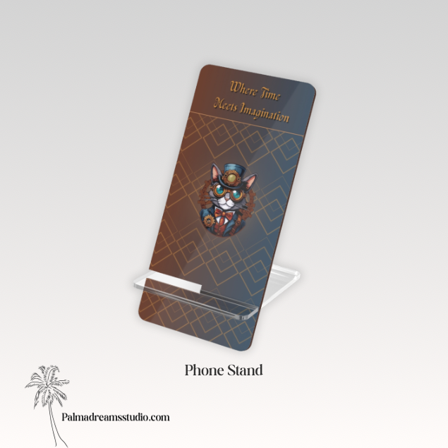 Phone Stand, Where Time Meets Imagination, Docking Station, Tech Gadget, Desk Organizer, Smartphone Holder