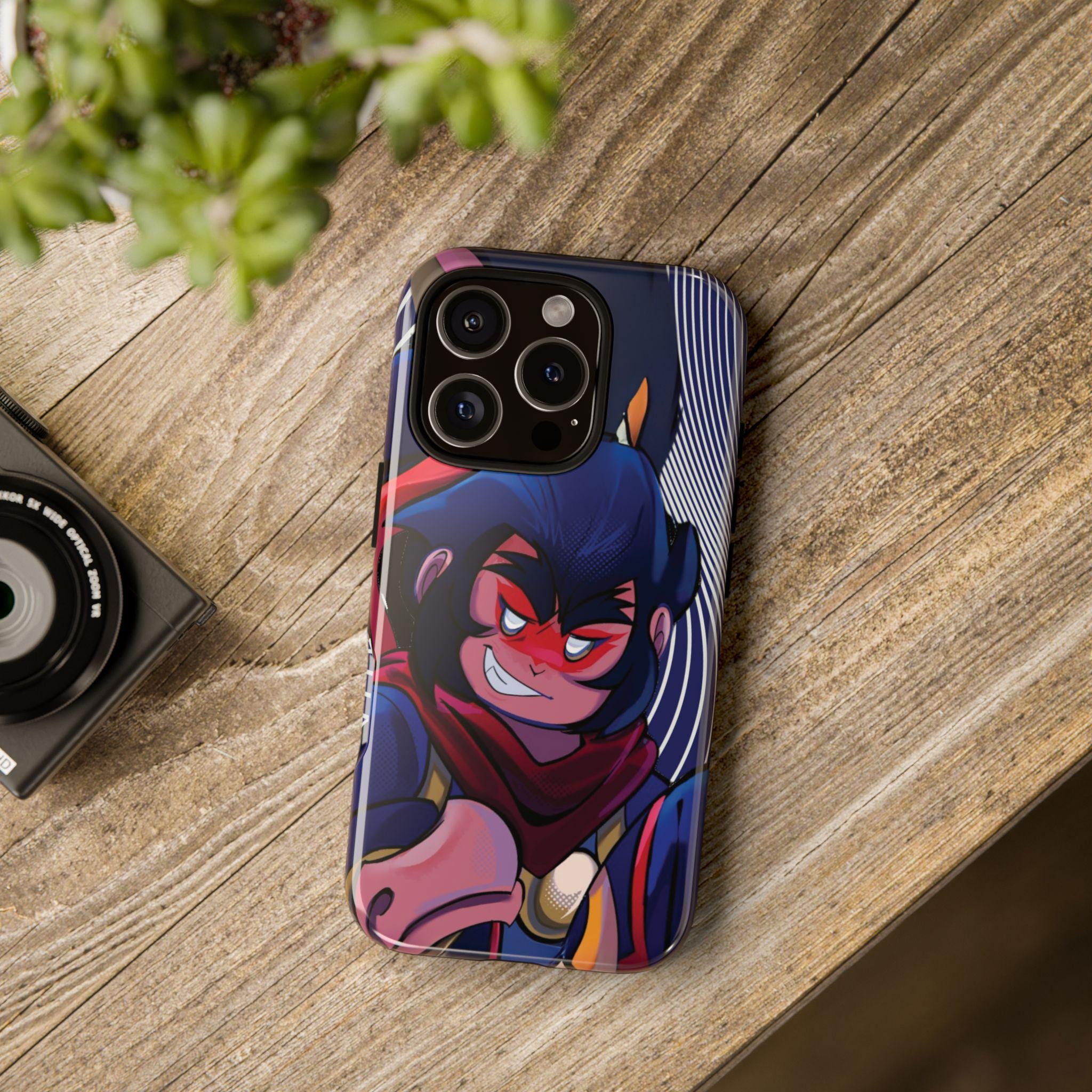 Anime Inspired Phone Case: Hand-Drawn Art, Manga Fan Gift