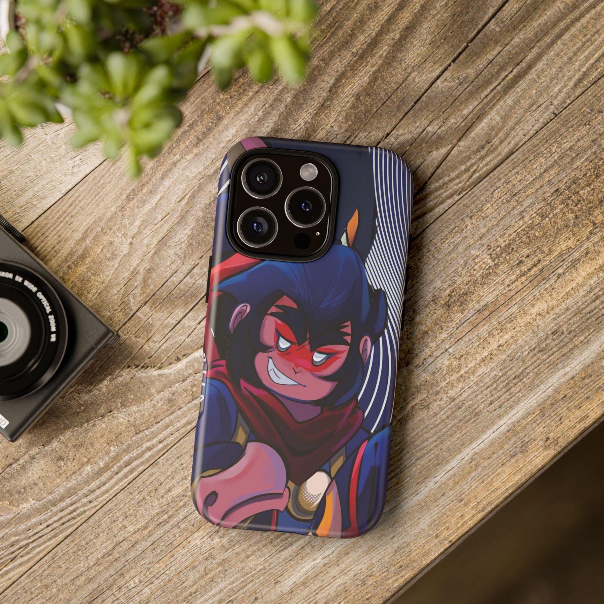 Anime Inspired Phone Case: Hand-Drawn Art, Manga Fan Gift