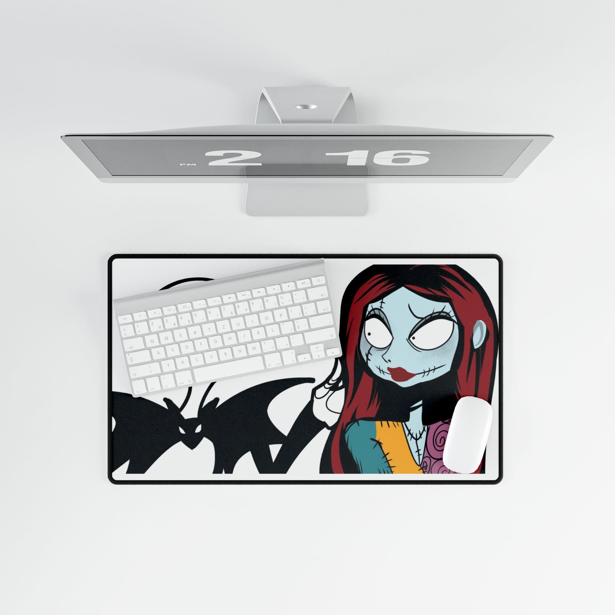 Nightmare Before Christmas Desk Mat: Gothic Halloween Office Decor