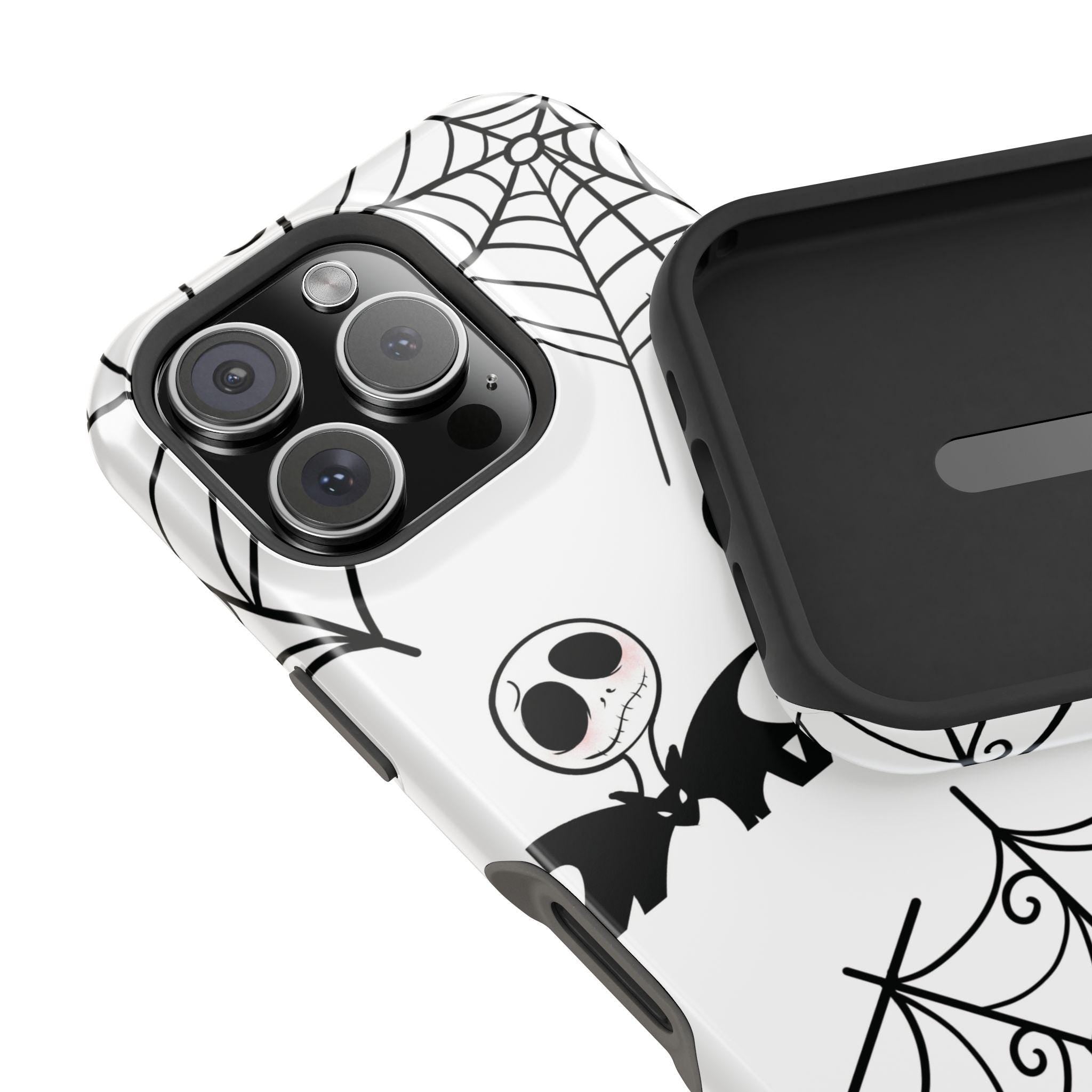 Nightmare Before Christmas Phone Case: Hand-Drawn Art, Impact Resistant