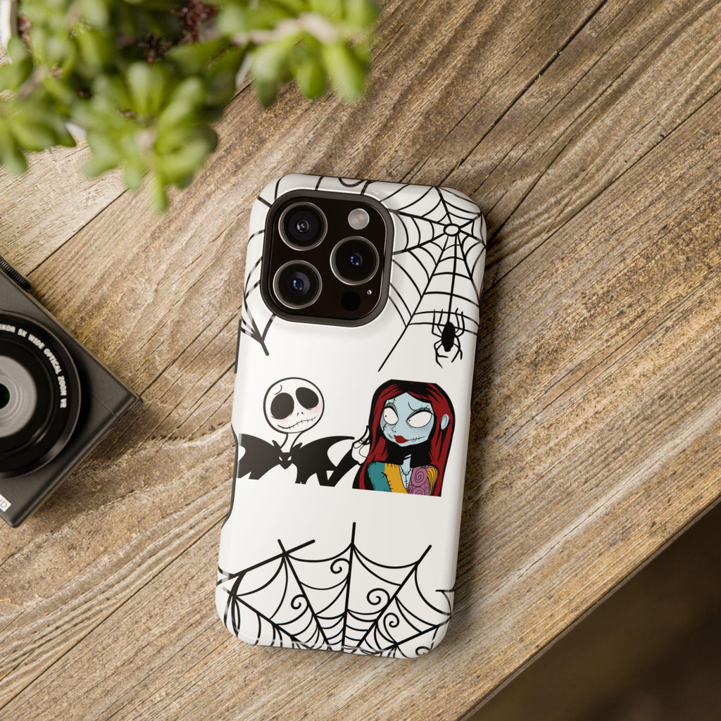 Nightmare Before Christmas Phone Case: Hand-Drawn Art, Impact Resistant