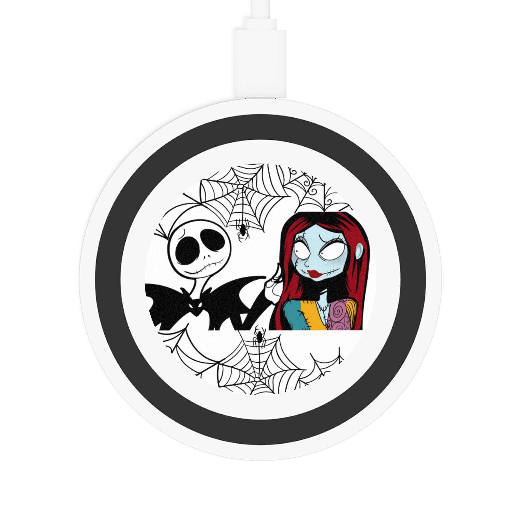Nightmare Before Christmas Wireless Charger: Hand-Drawn Halloween Tech