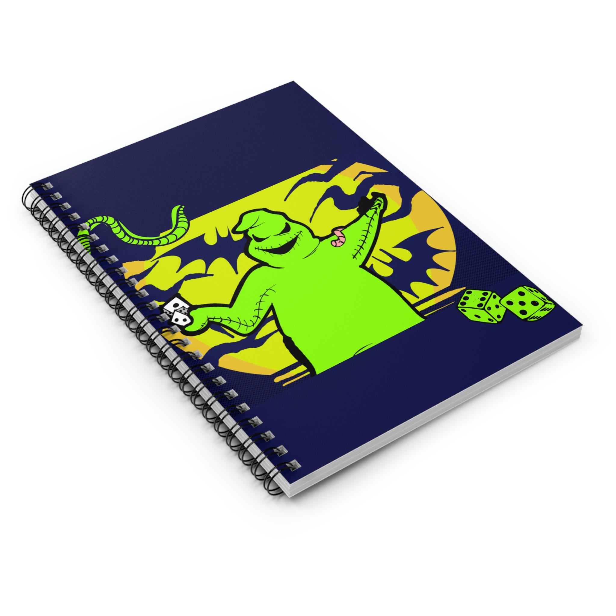 Oogie Boogie Spiral Notebook: Nightmare Before Christmas Inspired Art