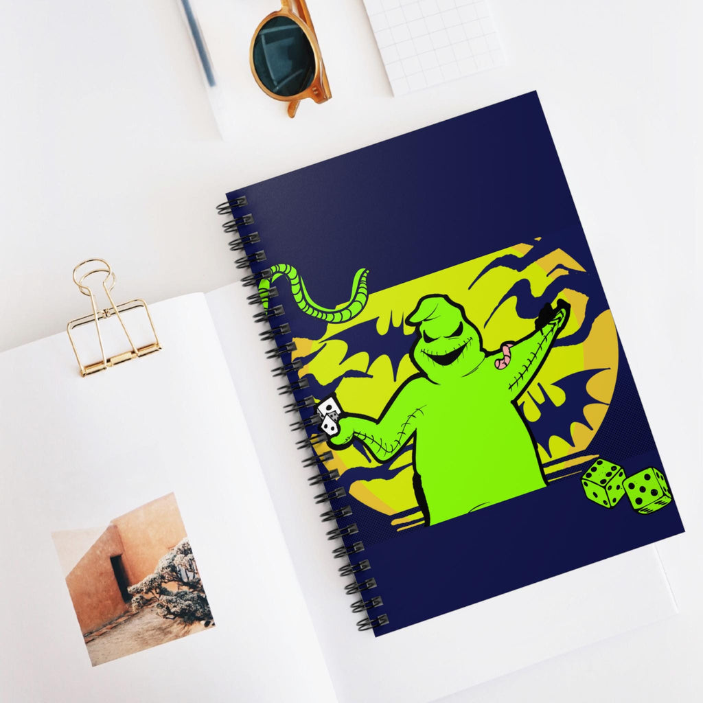 Oogie Boogie Spiral Notebook: Nightmare Before Christmas Inspired Art
