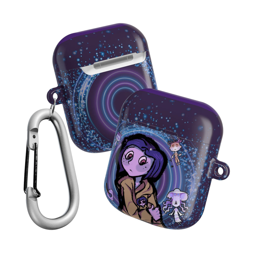 Coraline Inspired AirPods Case: Hand-Drawn Design, Movie Fan Gift