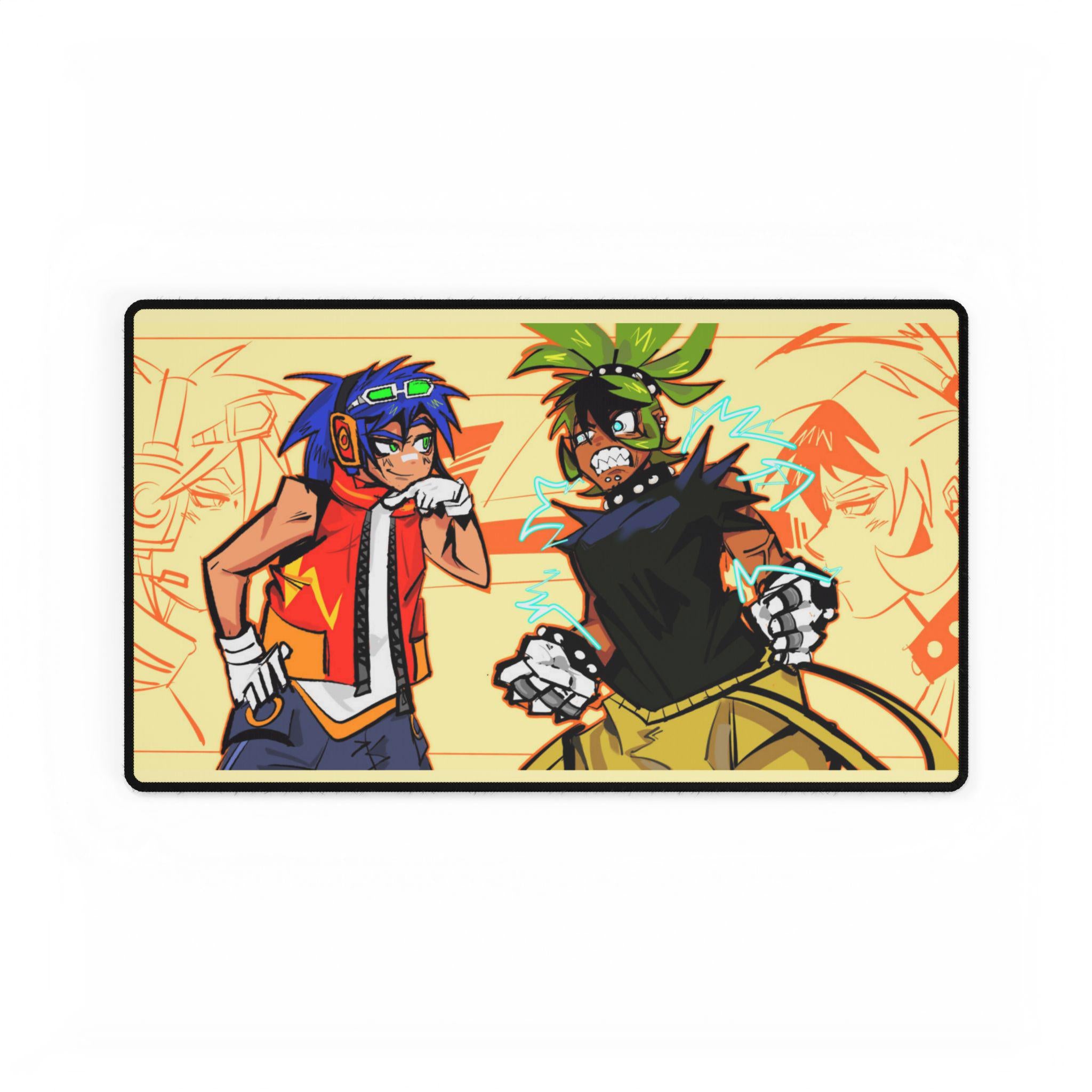 Sonic X Surge Desk Mat: Comic Anime Hand-Drawn Gaming Mouse Pad