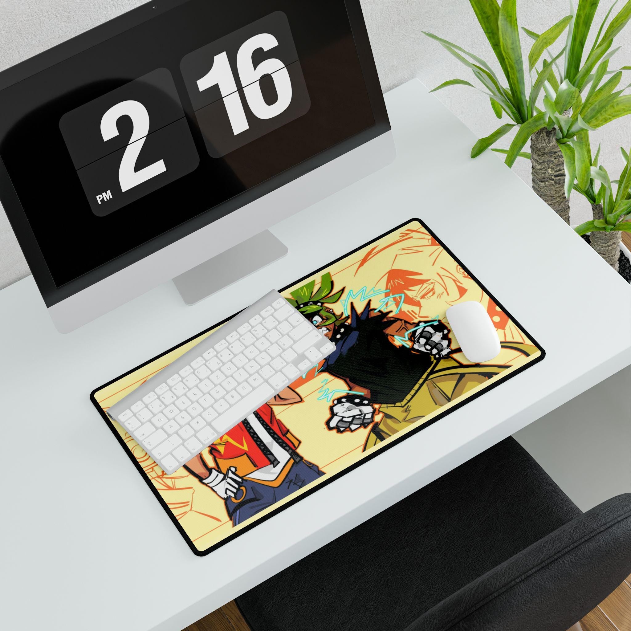 Sonic X Surge Desk Mat: Comic Anime Hand-Drawn Gaming Mouse Pad