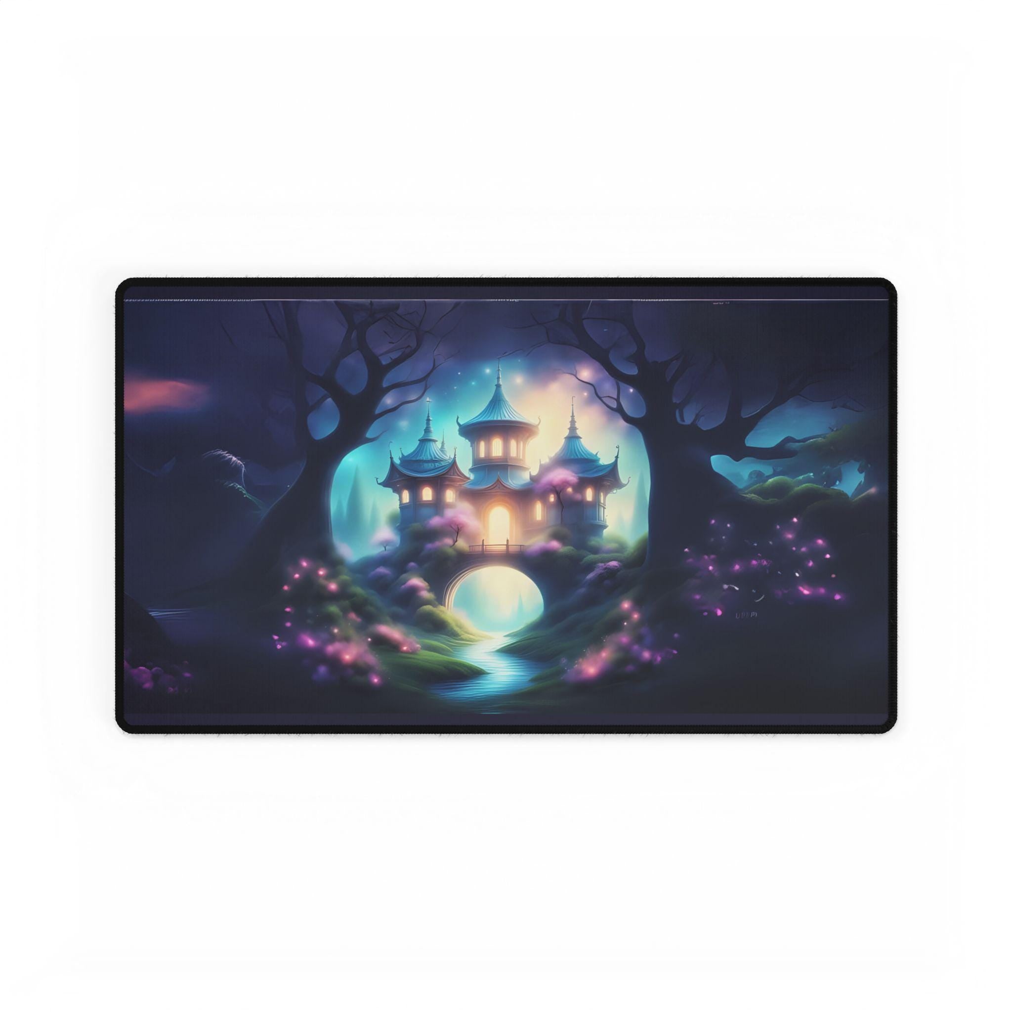 Magical Wonderland Desk Mat | Aesthetic Computer Desk Pad | Cozy Workspace Decor | Inspirational Office Vibes