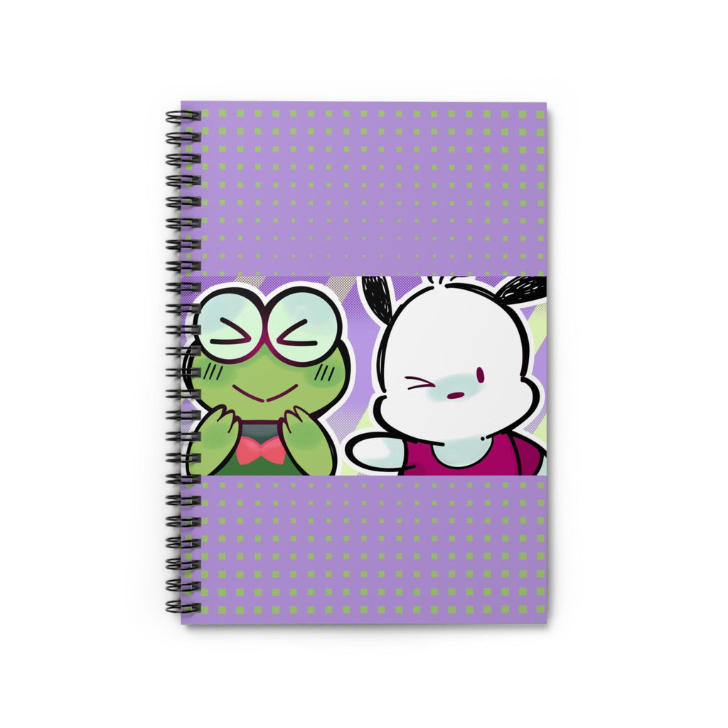 Spiral Notebook - Ruled Line, Cute Hand Drawn Journal, Original Art Writing Book, Doodle Diary, Sketch Pad, Notepad, Inspired by Hello Kitty