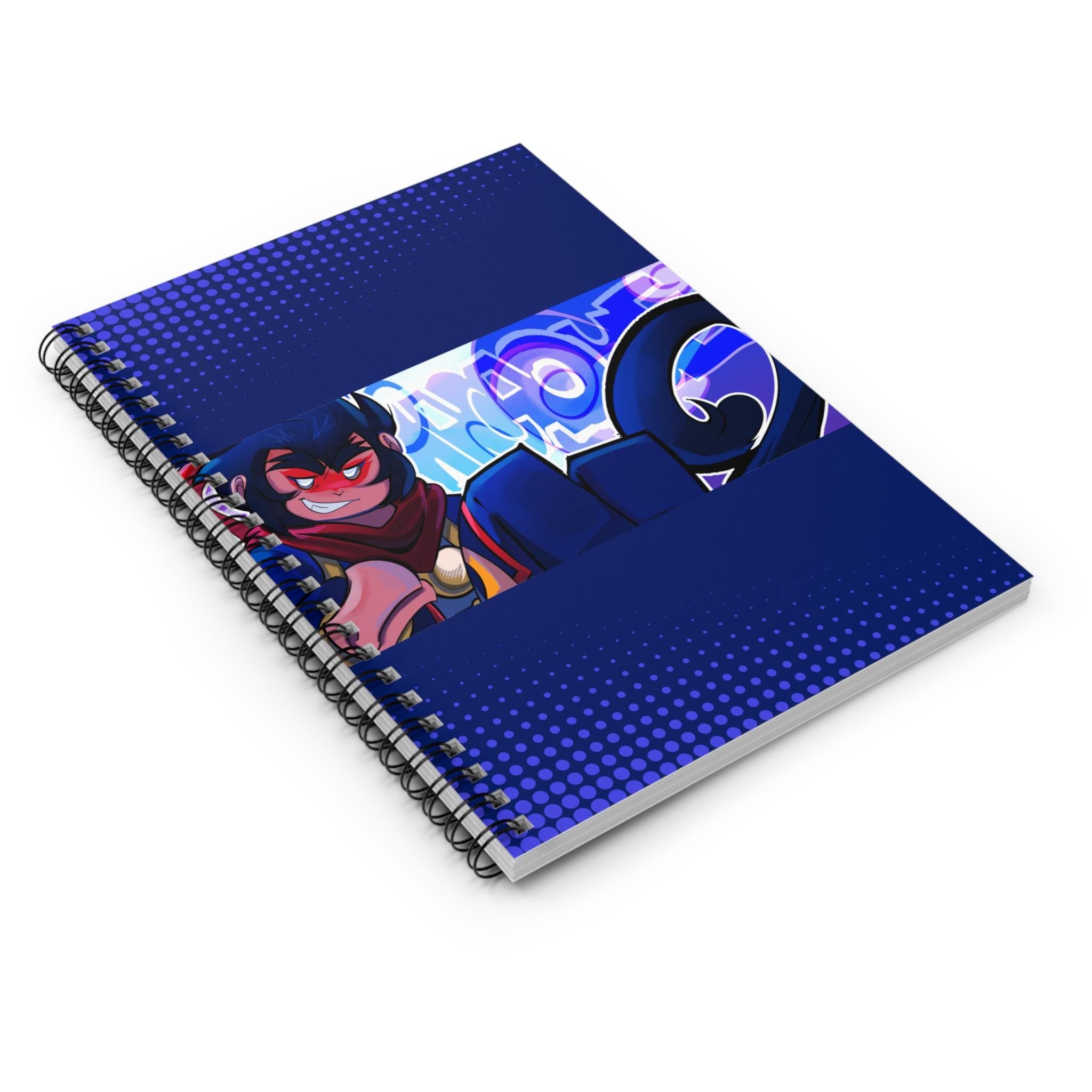 Anime Art Spiral Notebook: Hand-Drawn Kawaii Notepad for Students- Monkey Kid