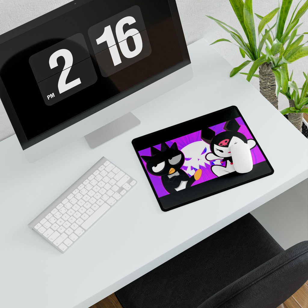 Hand-Drawn Desk Mat: Vibrant Colors, Original Artwork