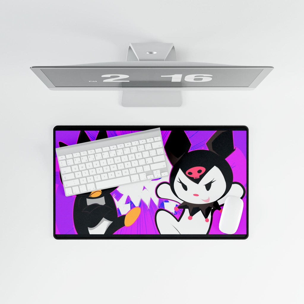 Hand-Drawn Desk Mat: Vibrant Colors, Original Artwork