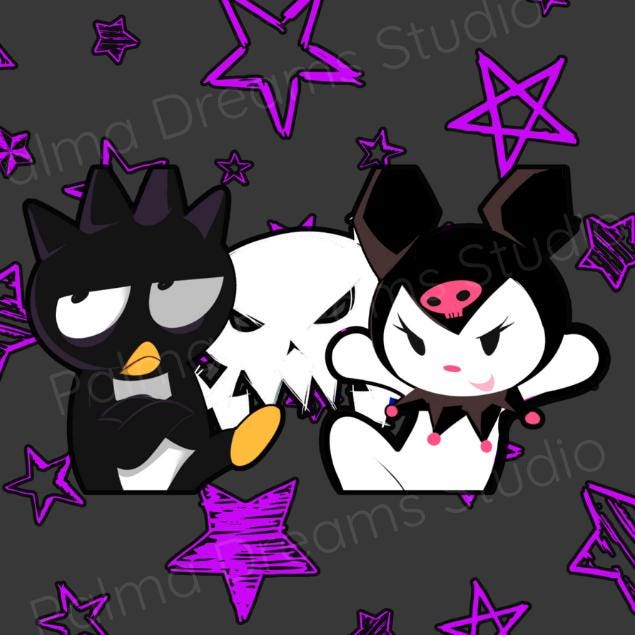 Cute Notebook, Back to School Stationery, College Student Gift, Small Sketchbook, Inspirational Diary, Original Art, Inspired by Hello Kitty