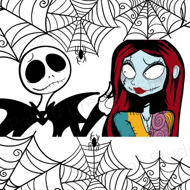 Nightmare Before Christmas Wireless Charger: Hand-Drawn Halloween Tech