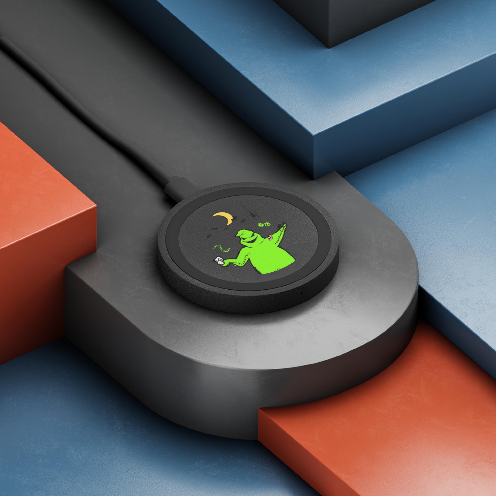 Oogie Boogie Wireless Charger: Nightmare Before Christmas Fan Art