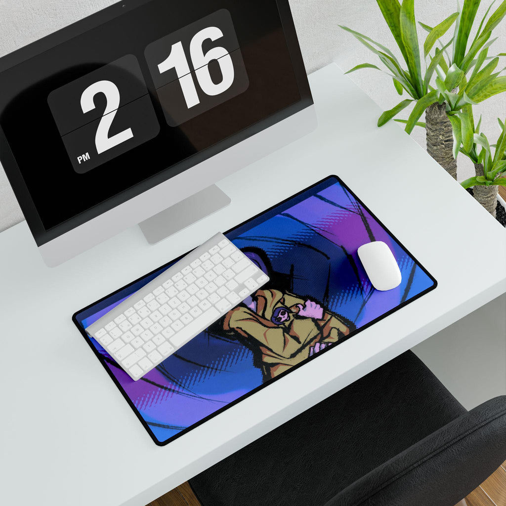 Coraline Desk Mat: Hand-Drawn Design, Unique Office Decor