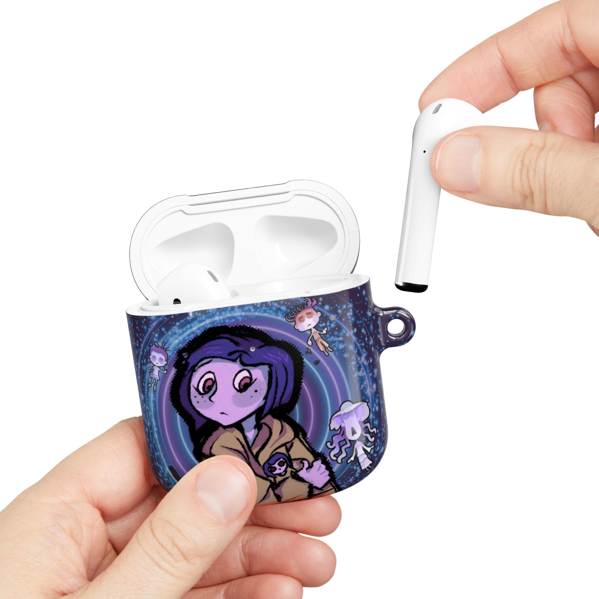 Coraline Inspired AirPods Case: Hand-Drawn Design, Movie Fan Gift