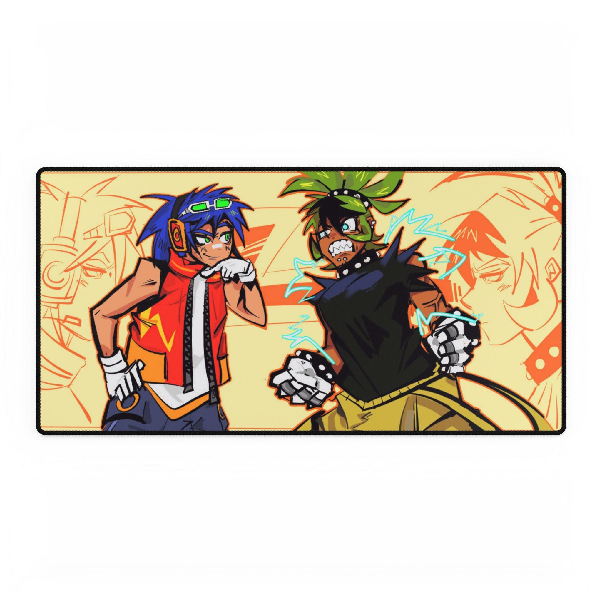 Sonic X Surge Desk Mat: Comic Anime Hand-Drawn Gaming Mouse Pad